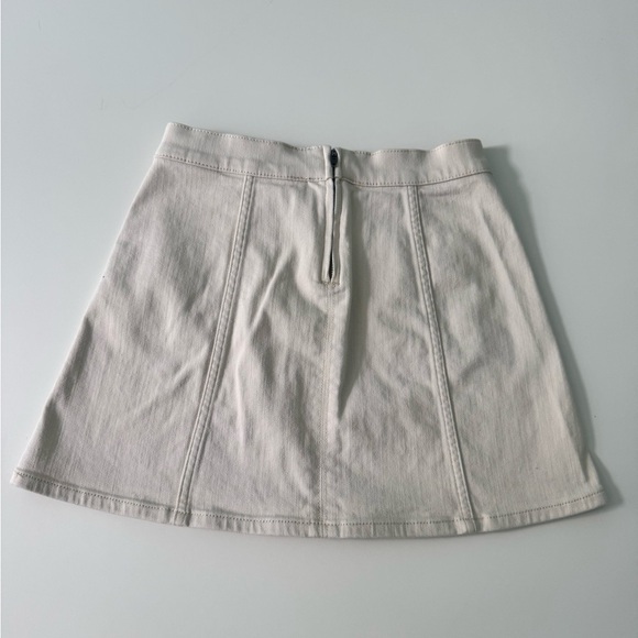 Express Denim Lace-Up Mini Skirt - Picture 4 of 8